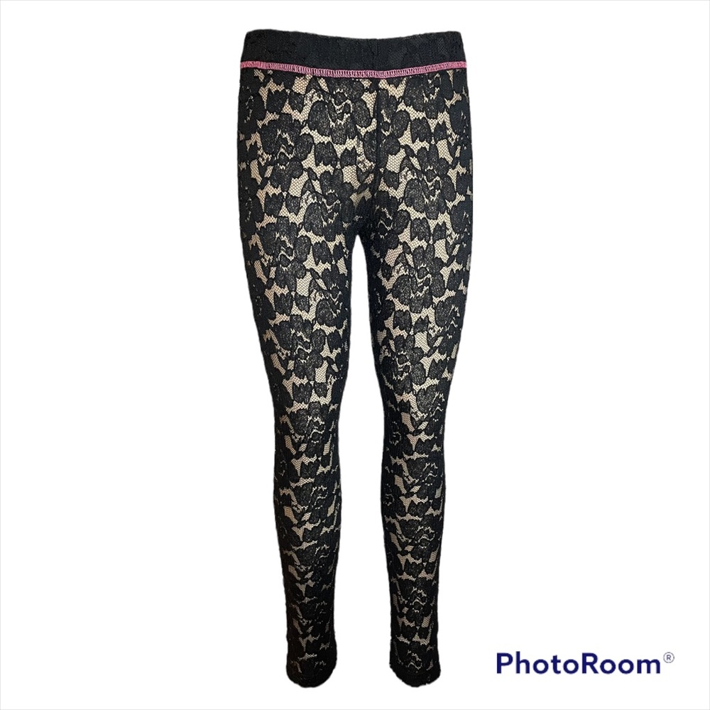 NWOT black lace legging size XS